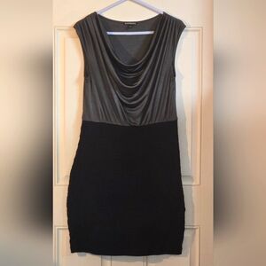 Women's Express Gray and Black Sheath Mini Dress Size Medium.✨️